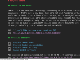 The Gemini-protocol home page as rendered by Amfora